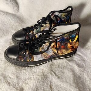 High Top Tennis Shoes Graphic Beauty And The Beast Bell Love Valentine‎
